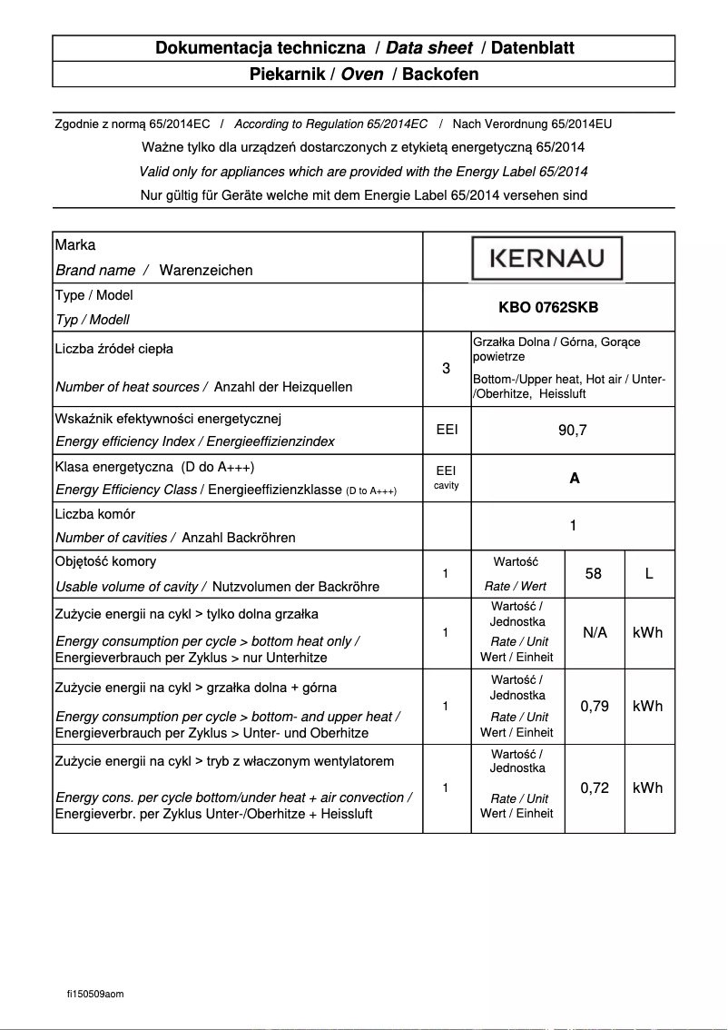 Imagen de la primera página del manual del dispositivo KBO0762SKB