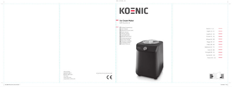 Imagen de la primera página del manual del dispositivo KIM 91221 B