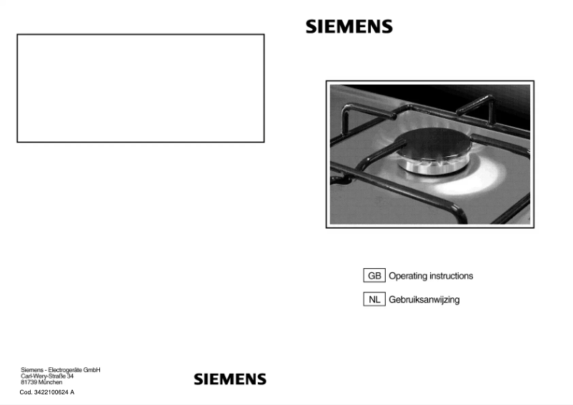 Página nº 1 - Manual de instrucciones Siemens ER14253NL