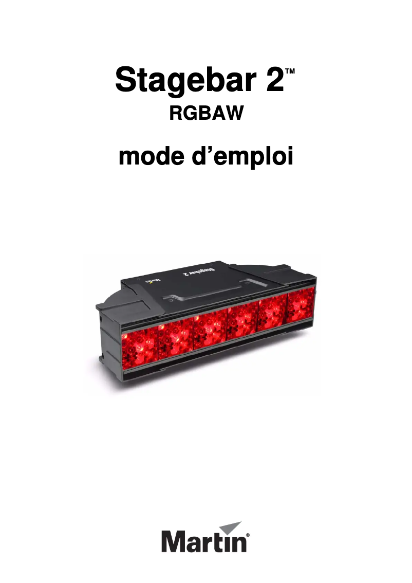 Página 1 del manual Manual de usuario Martin Stagebar 2