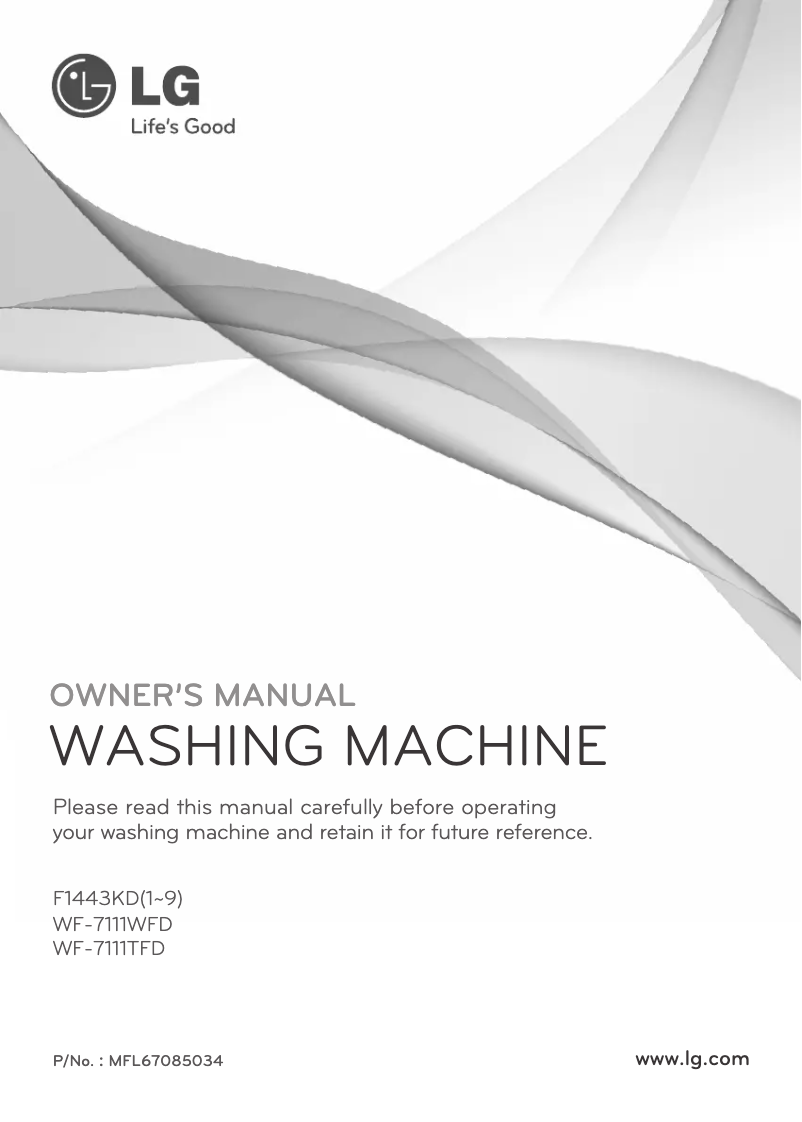 Página nº 1 - Manual de usuario LG F1443KD6