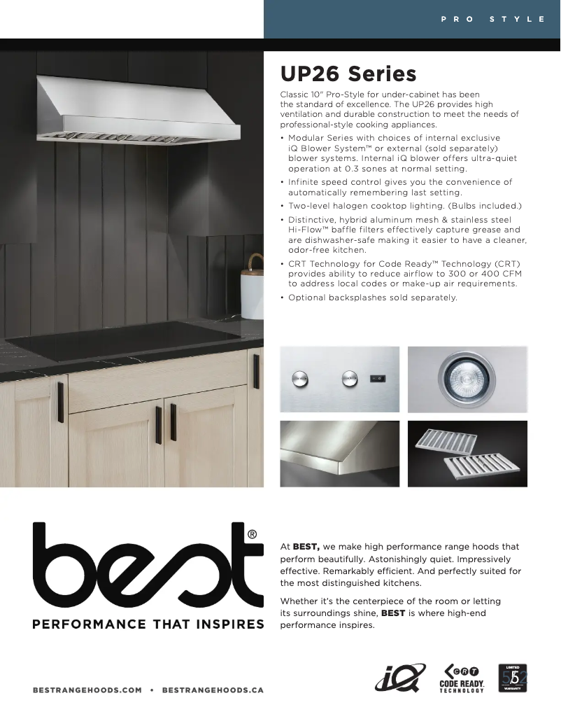 Imagen de la primera página del manual del dispositivo Classico UP26M42SB