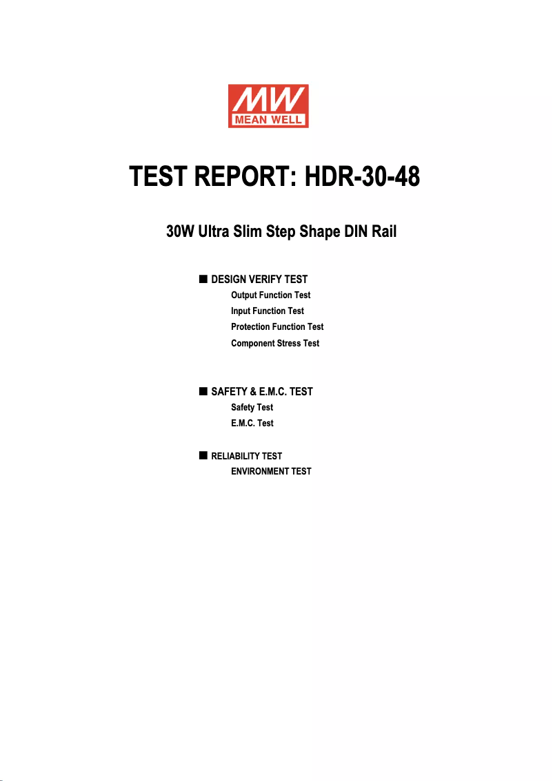 Página 1 del manual Manual de usuario Mean Well HDR-30-48