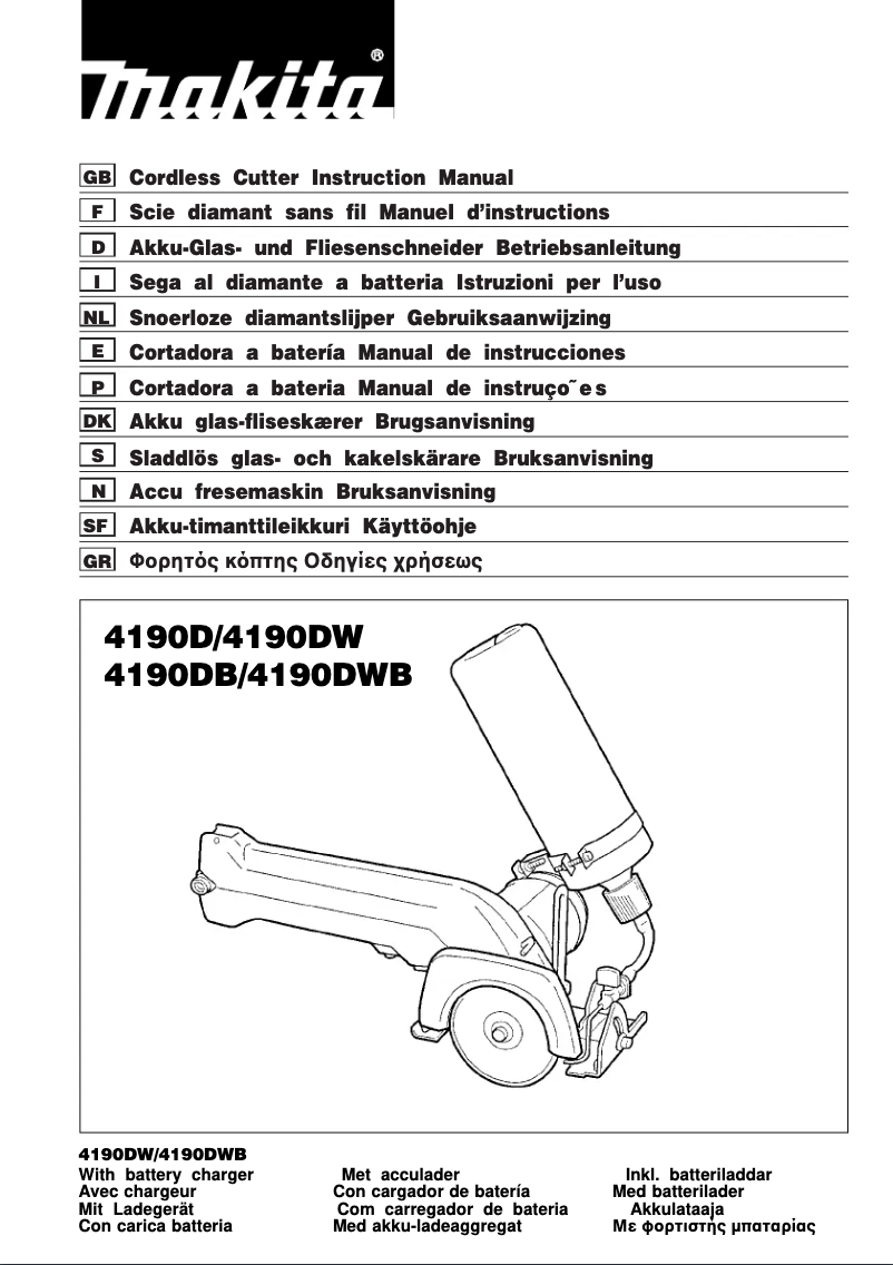 Imagen de la primera página del manual del dispositivo 4190DB
