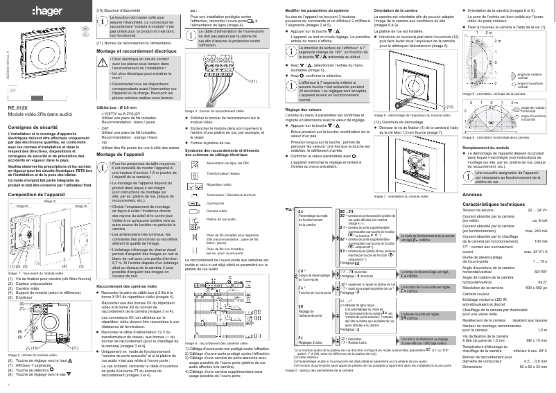 Imagen de la primera página del manual del dispositivo REN612X
