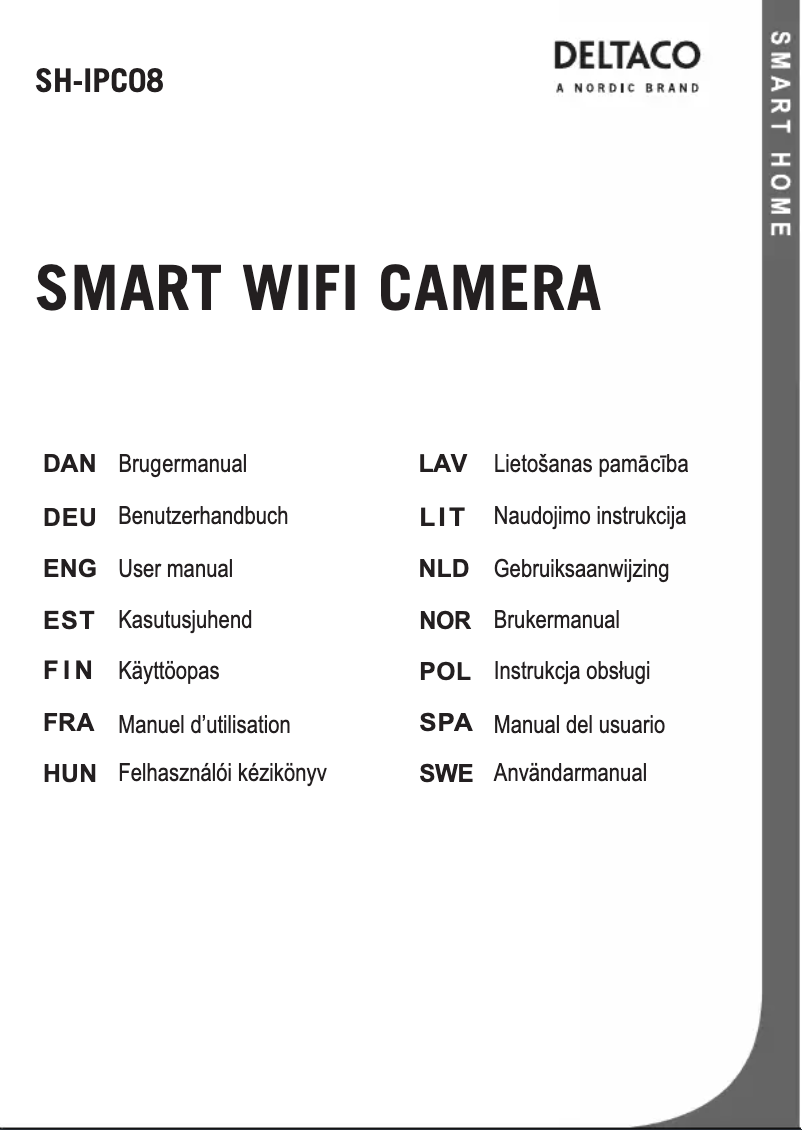 Imagen de la primera página del manual del dispositivo SH-IPC08