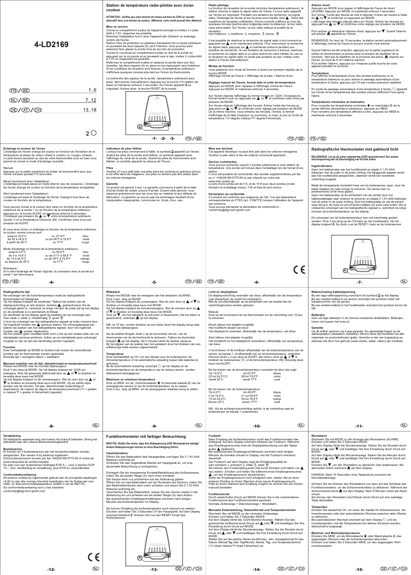 Imagen de la primera página del manual del dispositivo 4-LD2169