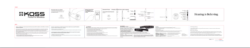 Imagen de la primera página del manual del dispositivo Porta Pro Wireless
