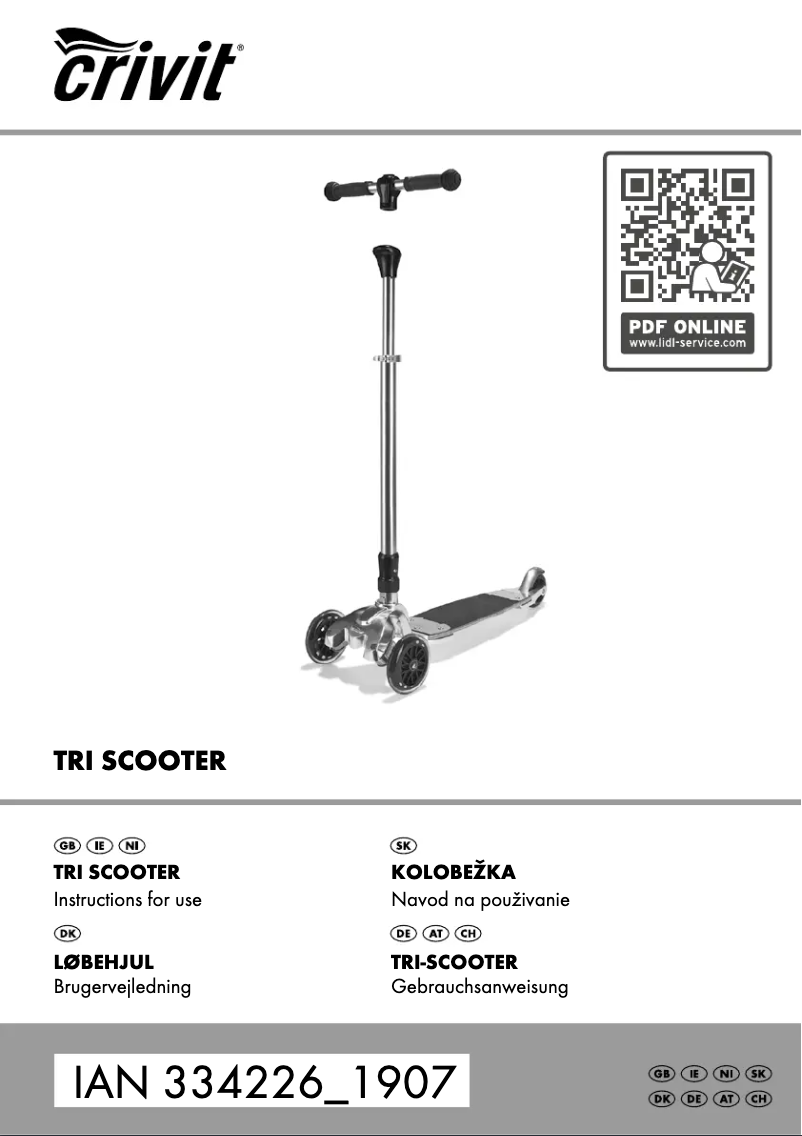 Imagen de la primera página del manual del dispositivo IAN 334226