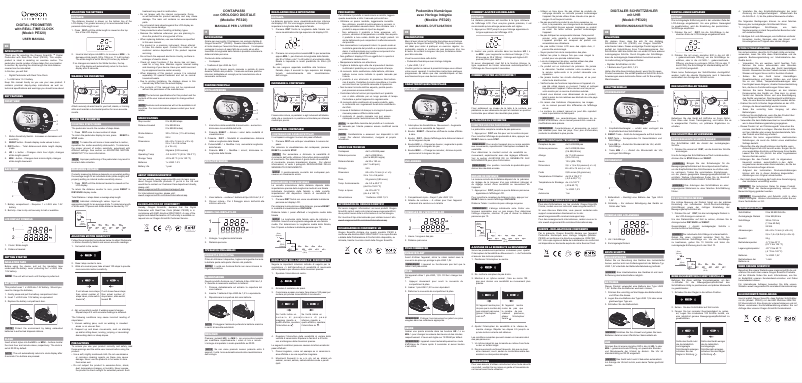 Página 1 del manual Manual de usuario Oregon Scientific PE320