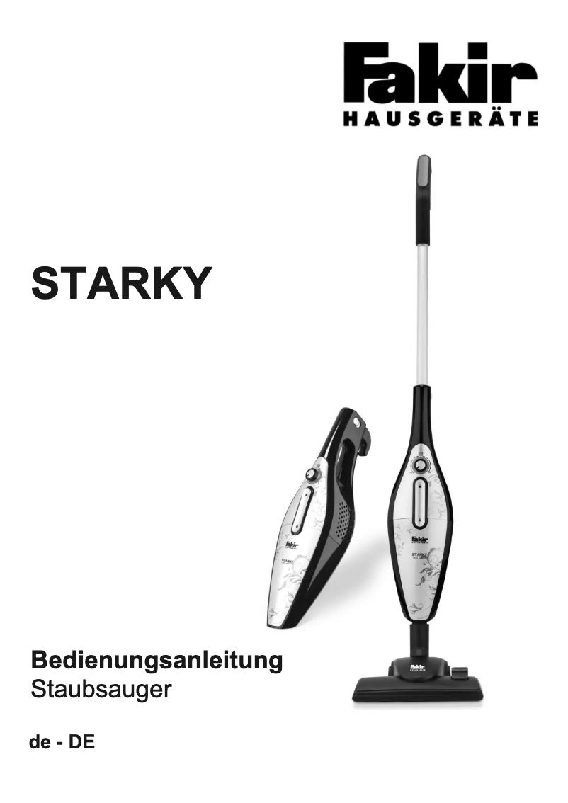 Página 1 del manual Manual de usuario Fakir Starky HS 160