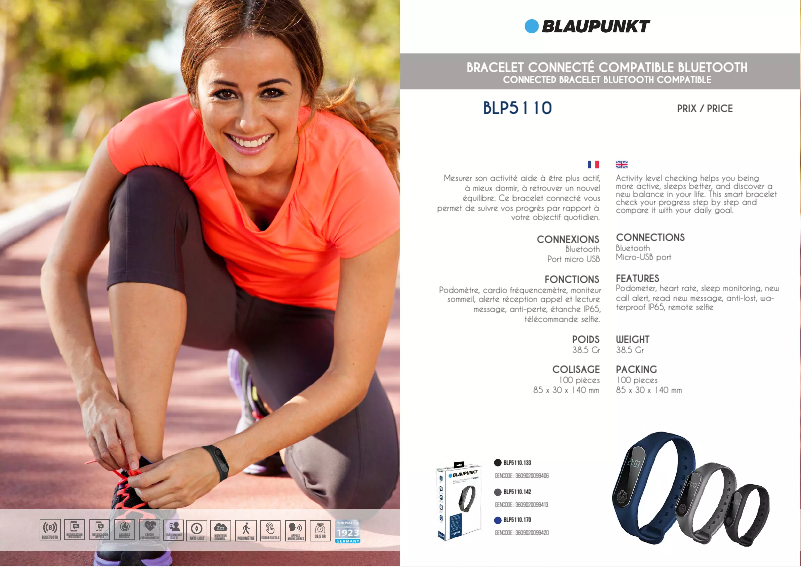 Imagen de la primera página del manual del dispositivo BLP5110