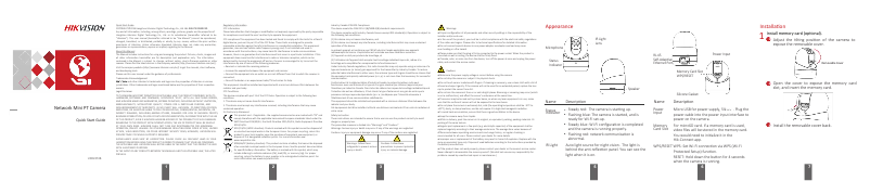 Imagen de la primera página del manual del dispositivo DS-2CV2Q01FD-IW