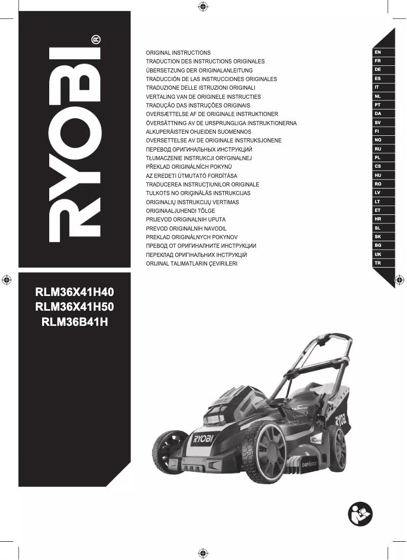 Página nº 1 - Manual de usuario RYOBI Max Power RLM36B41H