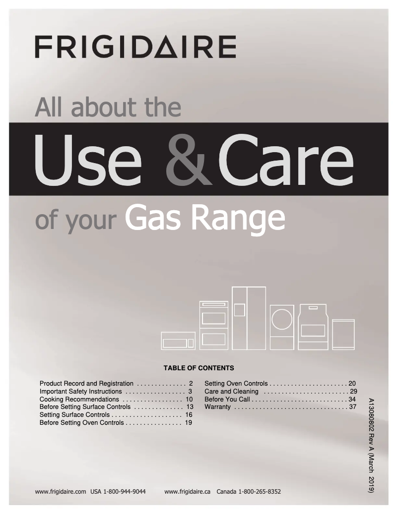 Imagen de la primera página del manual del dispositivo FFGF3056TS
