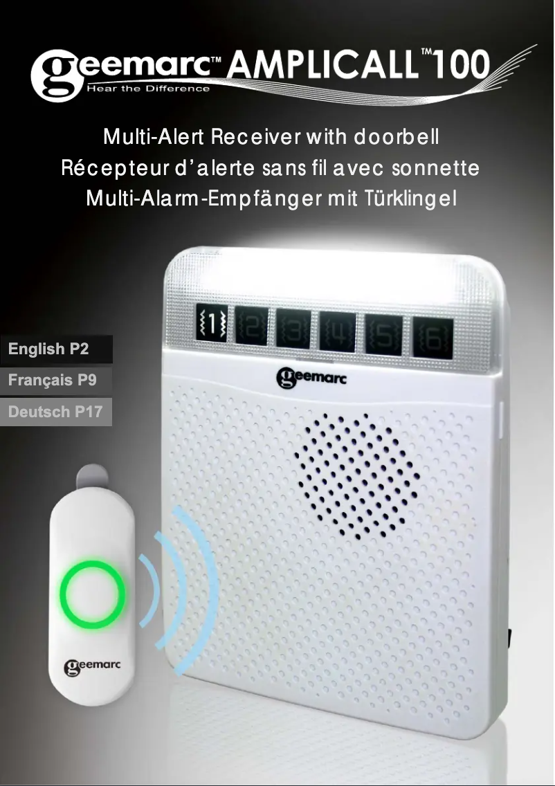 Página 1 del manual Manual de usuario Geemarc AMPLICALL 100