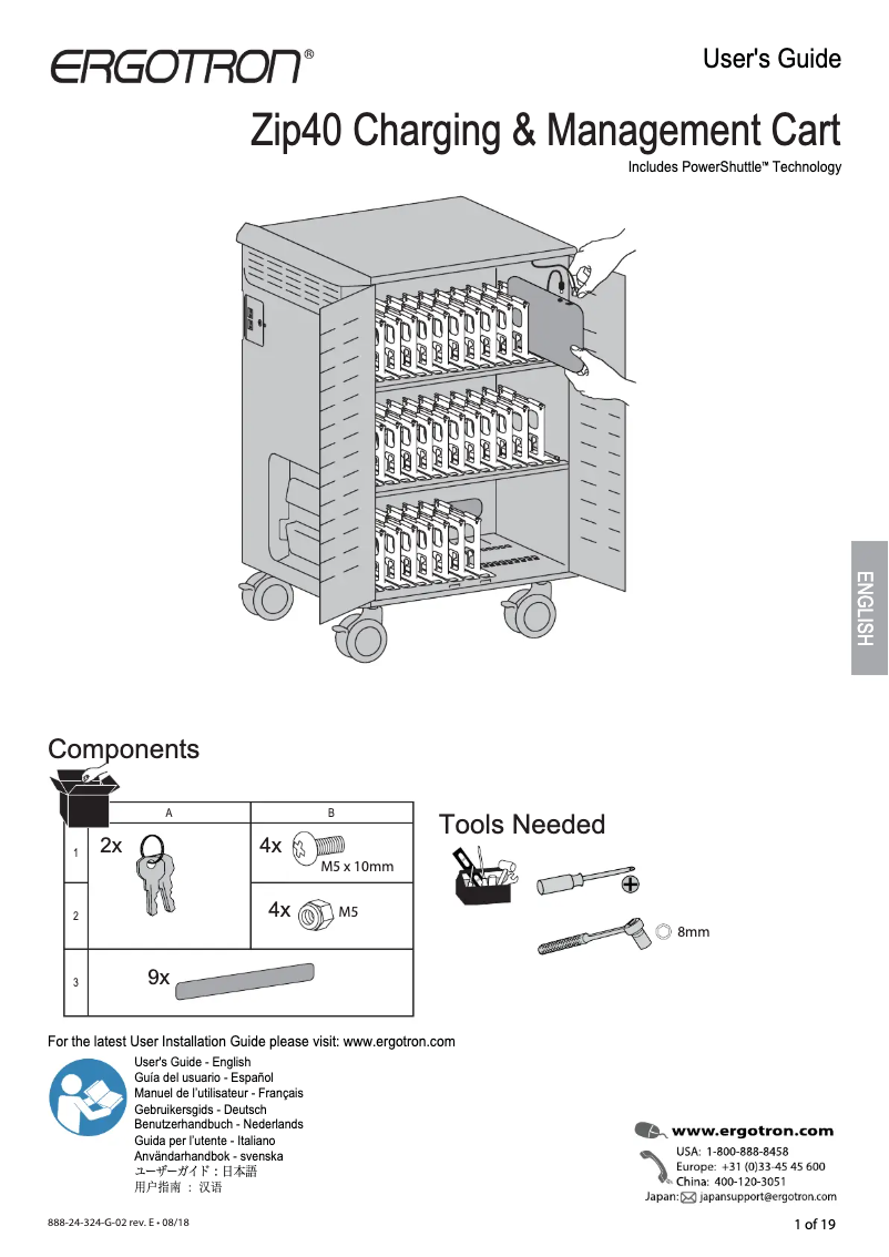 Imagen de la primera página del manual del dispositivo Zip40
