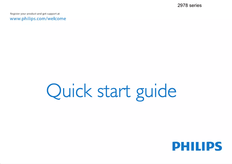 Imagen de la primera página del manual del dispositivo 22PFL2978H