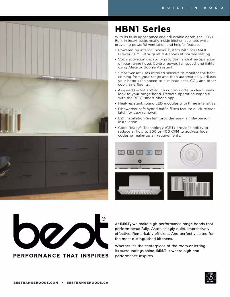 Imagen de la primera página del manual del dispositivo HBN1306SS