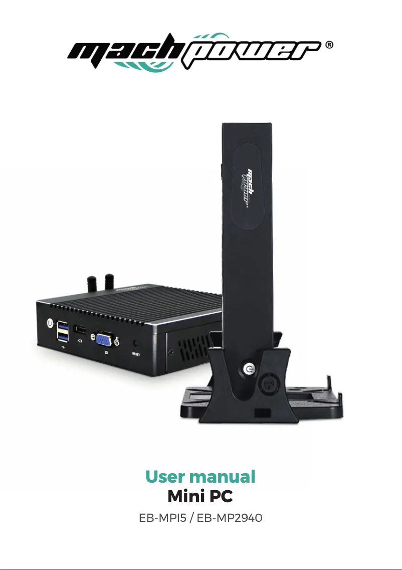 Imagen de la primera página del manual del dispositivo EB-MP2940