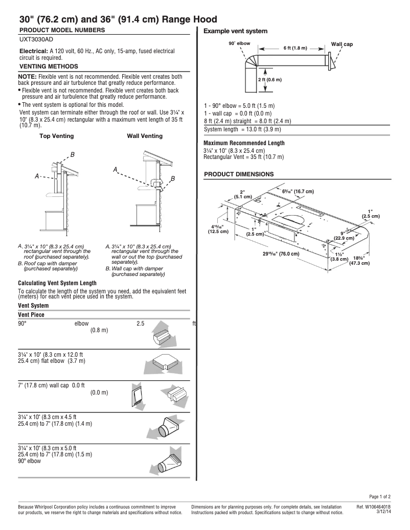 Imagen de la primera página del manual del dispositivo UXT3030ADW
