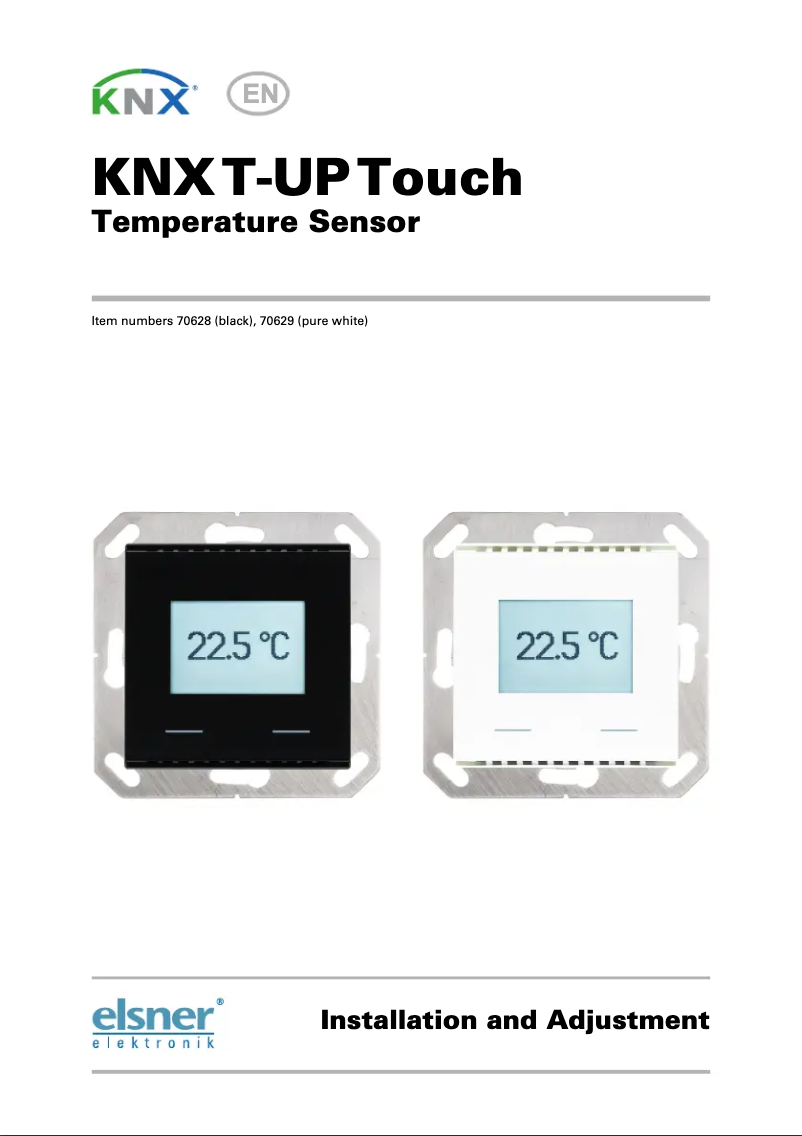 Página 1 del manual Manual de usuario Elsner KNX T-UP Touch
