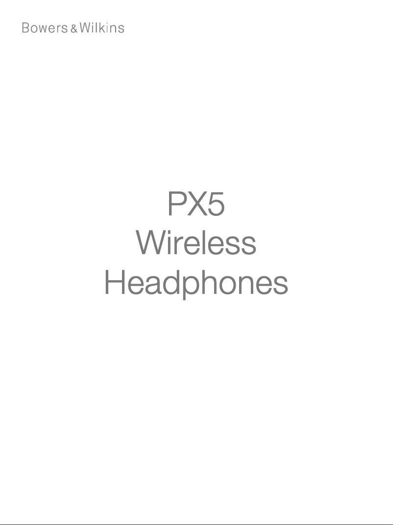 Imagen de la primera página del manual del dispositivo PX5 Wireless