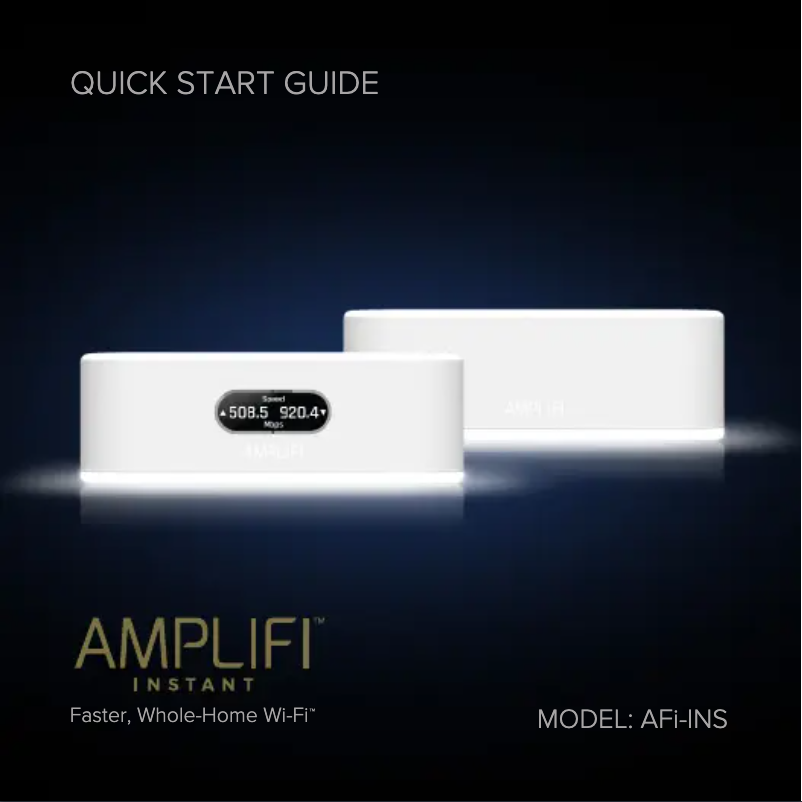 Página 1 del manual Manual de usuario Ubiquiti Networks AmpliFi Instant Router