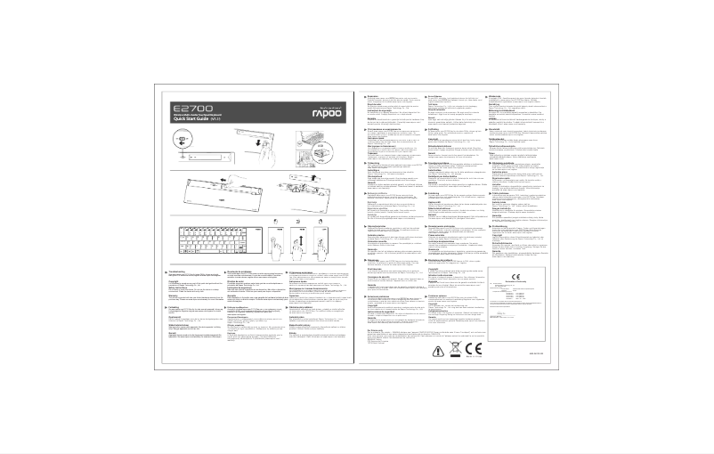 Página 1 del manual Manual de usuario Rapoo E2700