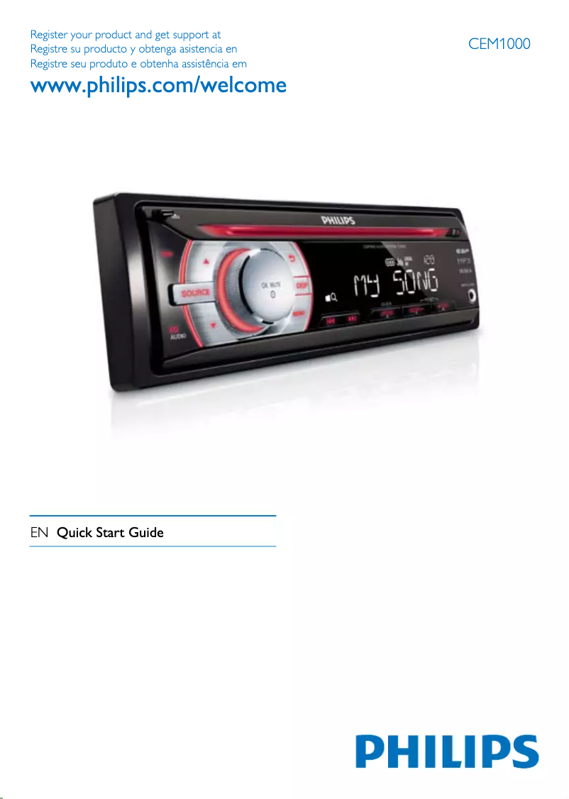 Página 1 del manual Guía de inicio rápido Philips CEM1000