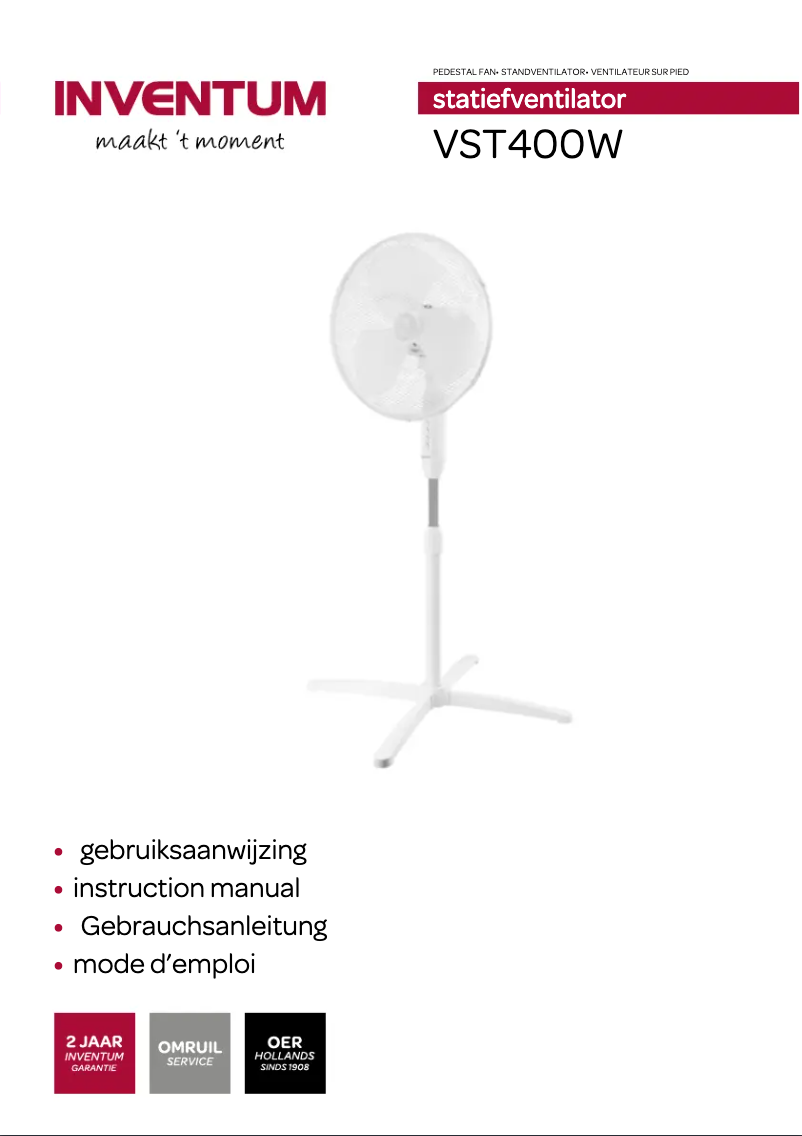 Imagen de la primera página del manual del dispositivo VST400W