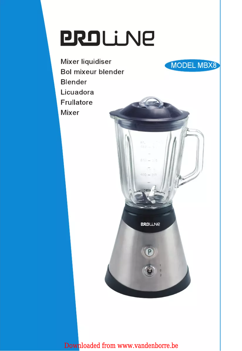 Página 1 del manual Manual de usuario Proline MBX 8