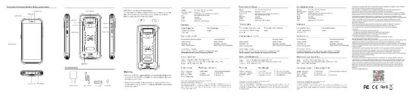 Imagen de la primera página del manual del dispositivo WP5 Pro