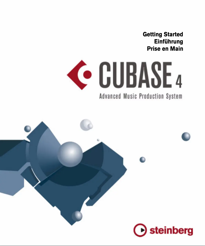 Imagen de la primera página del manual del dispositivo Cubase 4