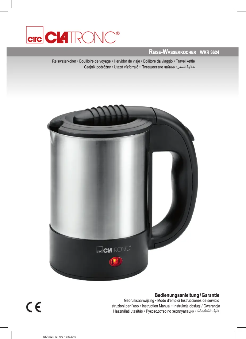 Imagen de la primera página del manual del dispositivo WKR 3624