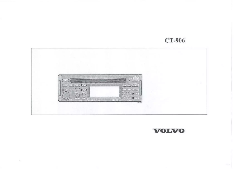 Página nº 1 - Manual de usuario Volvo CT-906