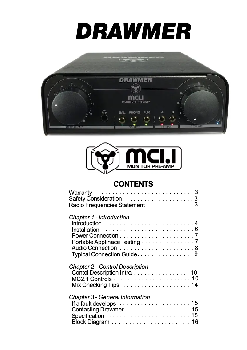 Imagen de la primera página del manual del dispositivo MC1.1