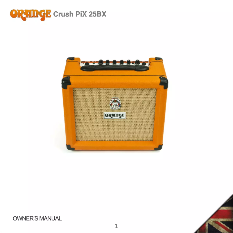 Página 1 del manual Manual de usuario Orange Crush PiX 25BX