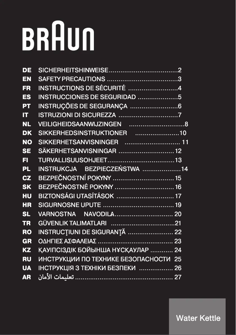 Imagen de la primera página del manual del dispositivo WK 5100
