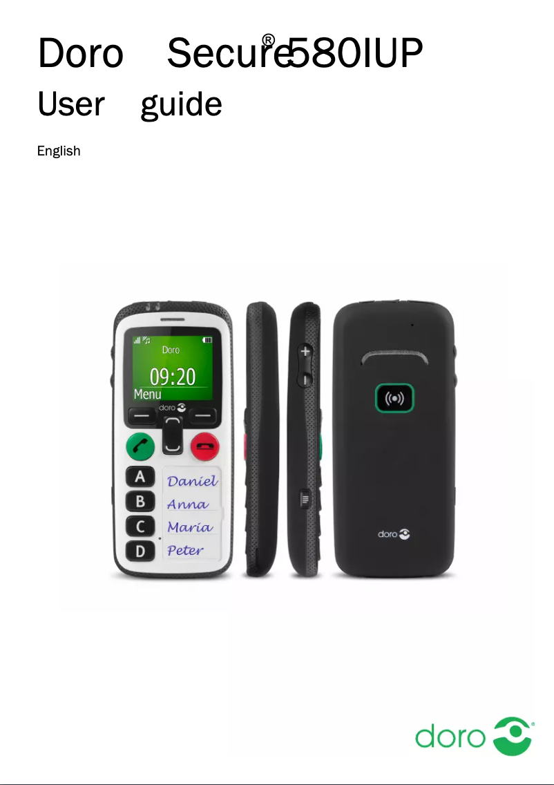 Imagen de la primera página del manual del dispositivo Secure 580IUP