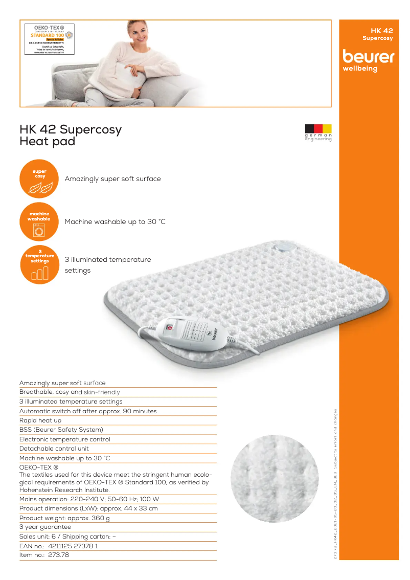 Imagen de la primera página del manual del dispositivo HK 42