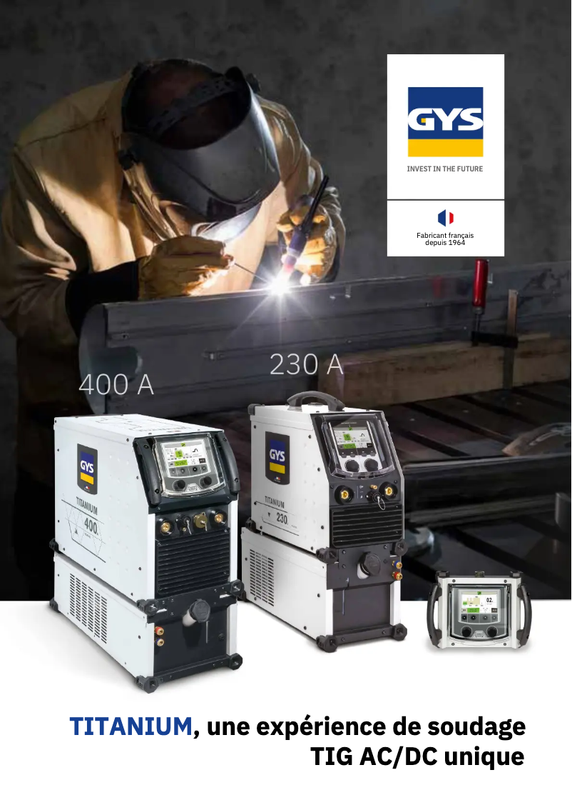 Página 1 del manual Folleto GYS Titanium 230 AC/DC FV