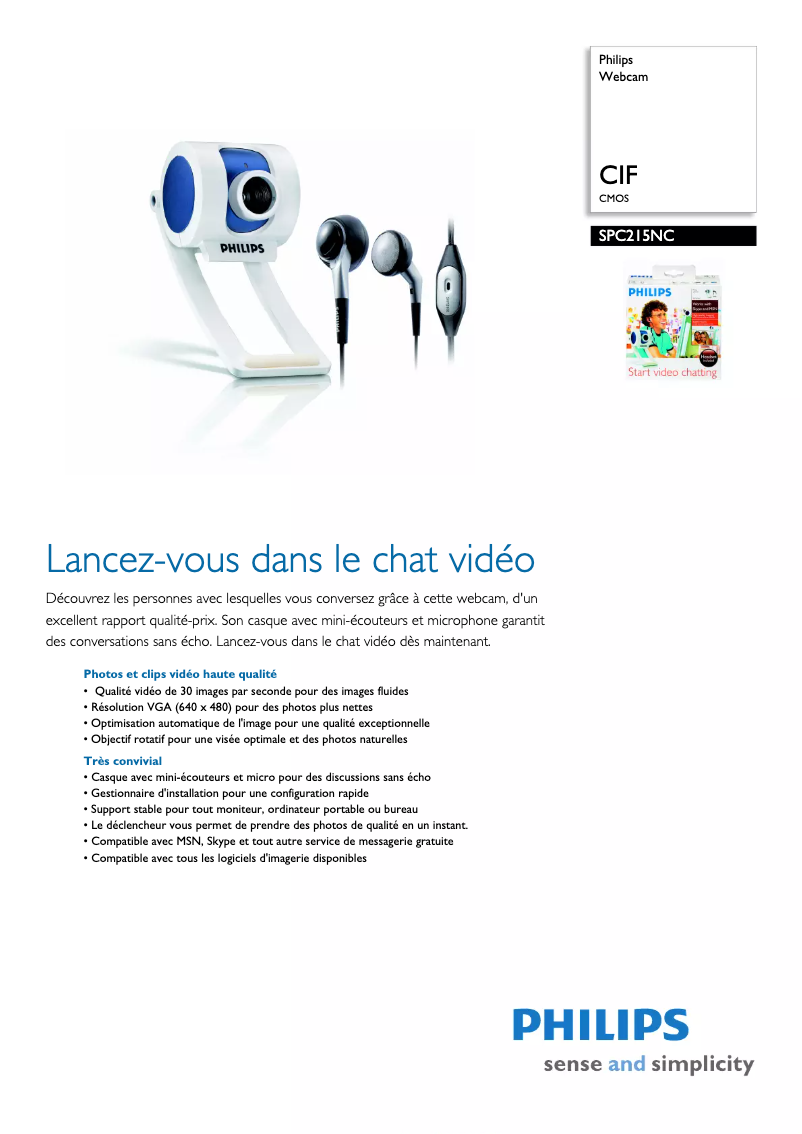 Imagen de la primera página del manual del dispositivo SPC215NC