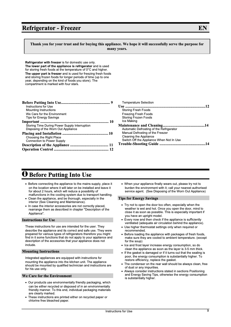 Página 1 del manual Manual de usuario Gorenje KI 206 B