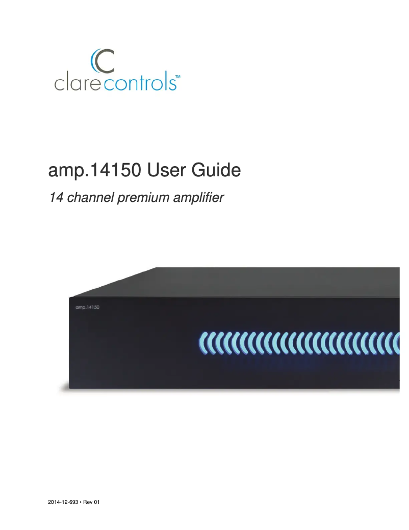 Imagen de la primera página del manual del dispositivo amp.14150