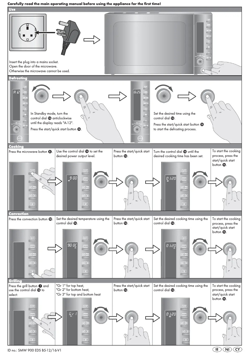 Imagen de la primera página del manual del dispositivo SMW 900 EDS B5