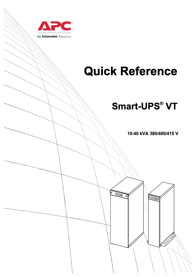 Página 1 del manual Manual de usuario APC SUVTP10KH4B4S