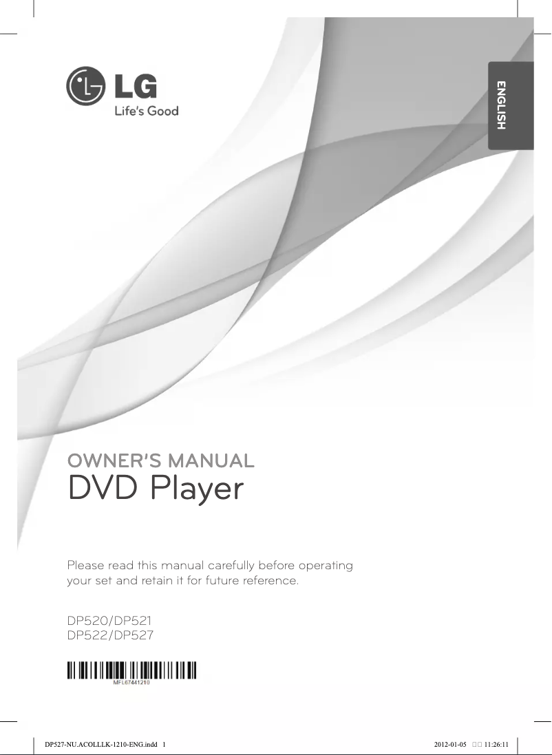 Página 1 del manual Manual de usuario LG DP527