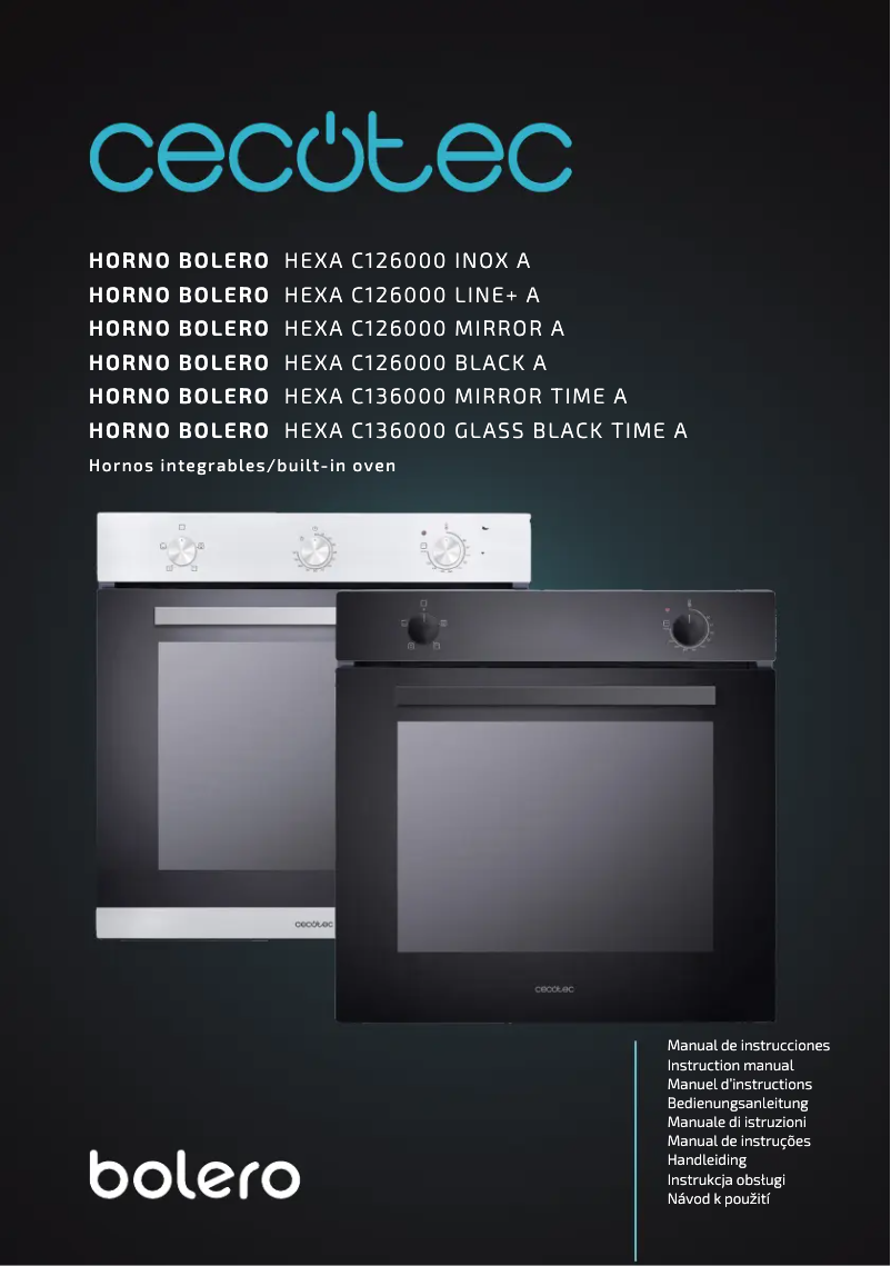 Imagen de la primera página del manual del dispositivo Bolero Hexa C136000 Glass Time A