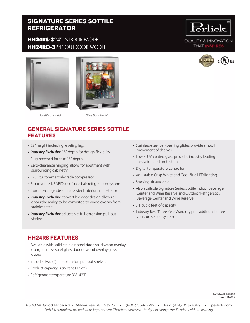 Imagen de la primera página del manual del dispositivo HH24RS-3